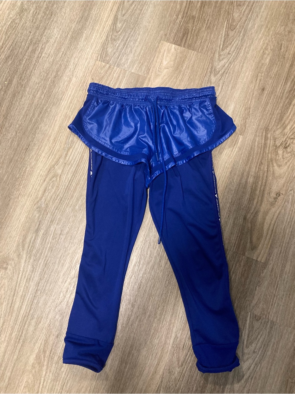Stella McCartney Royal Blue Layered Leggings with shorts